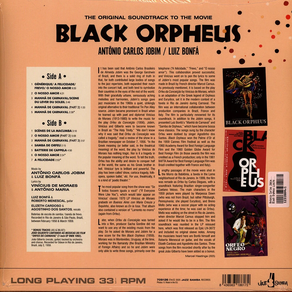 Antonio Carlos Jobim & Luis Bonf - Black Orpheus Limited Edition