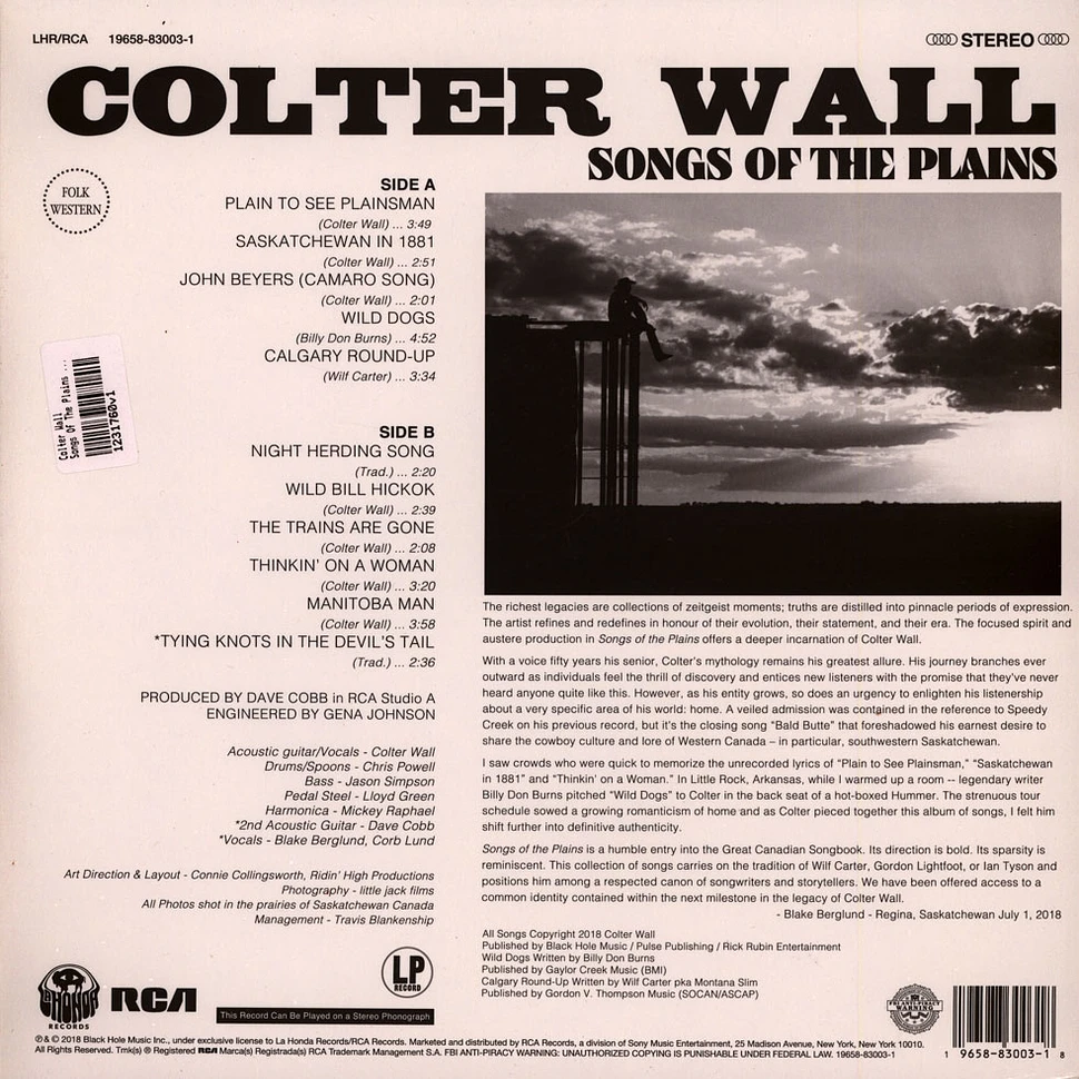 Colter Wall - Songs Of The Plains Red Vinyl Edition