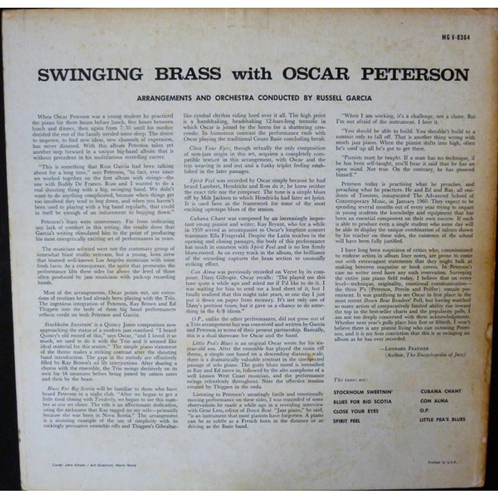 The Oscar Peterson Trio - Swinging Brass