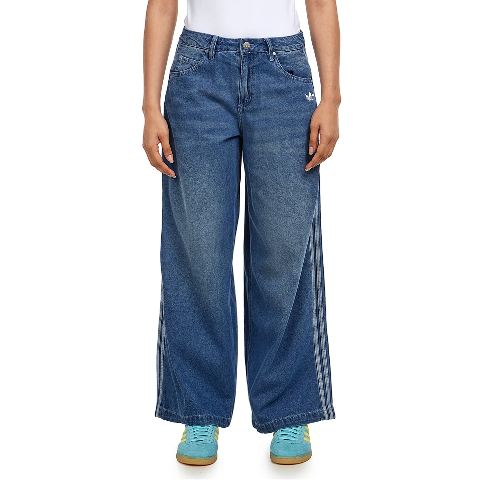 デニム・ジーパン adidas - Adicolor Denim Adilenium Pant adidas Adicolor Denim Adilenium Pant - Blue | Free Shipping