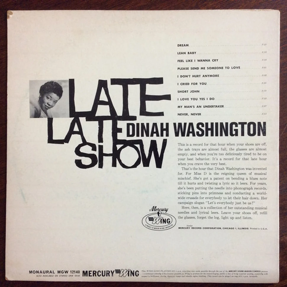 Dinah Washington - Late Late Show