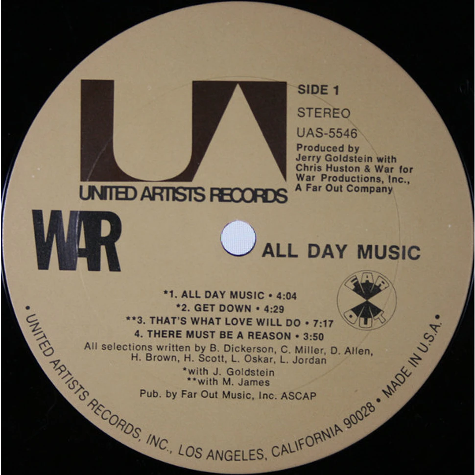 War - All Day Music