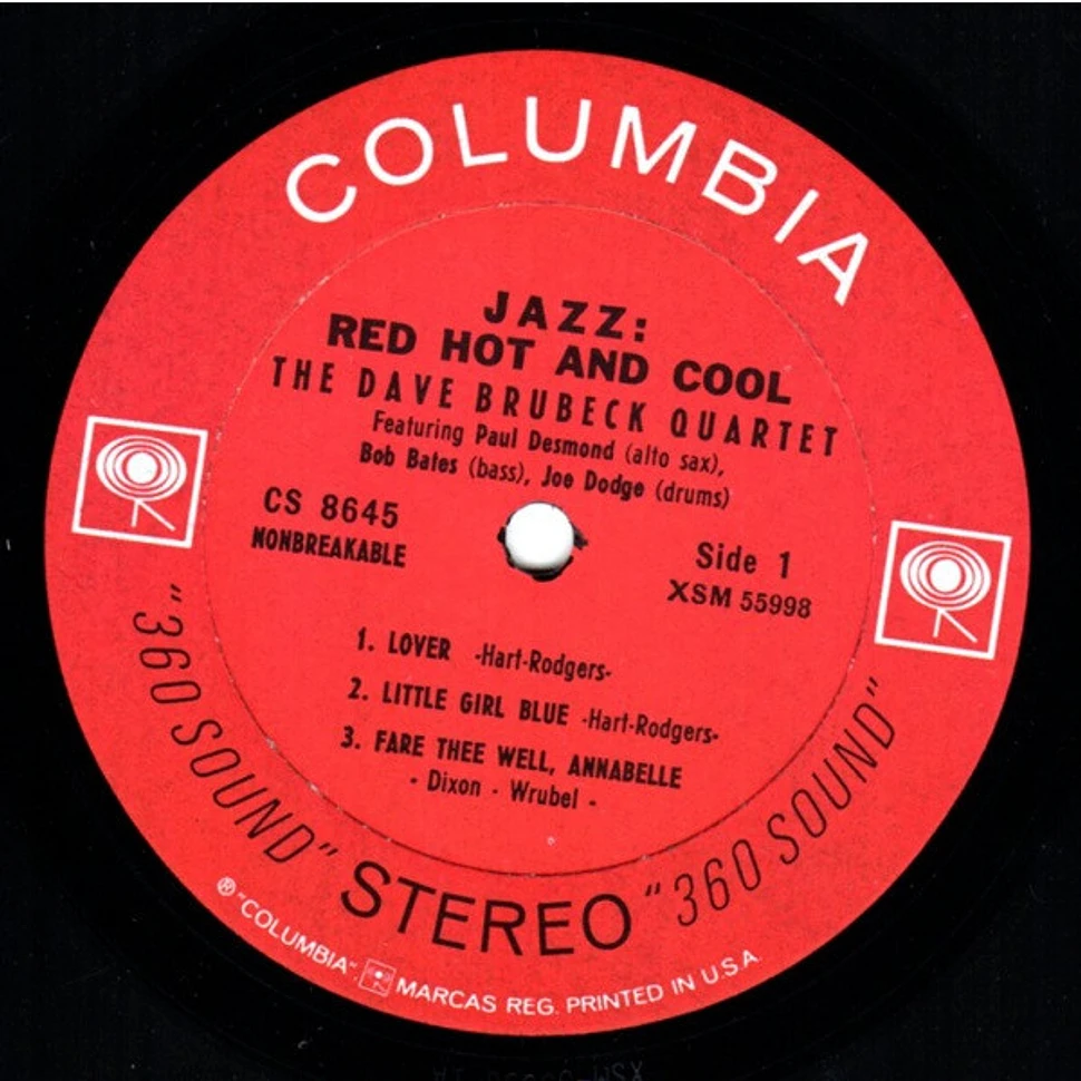 The Dave Brubeck Quartet - Jazz: Red Hot And Cool