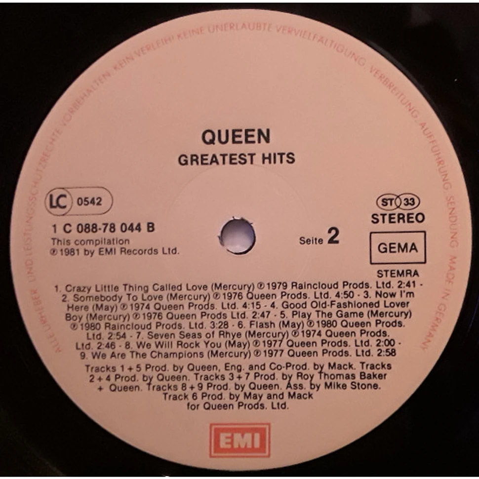 Queen - Greatest Hits