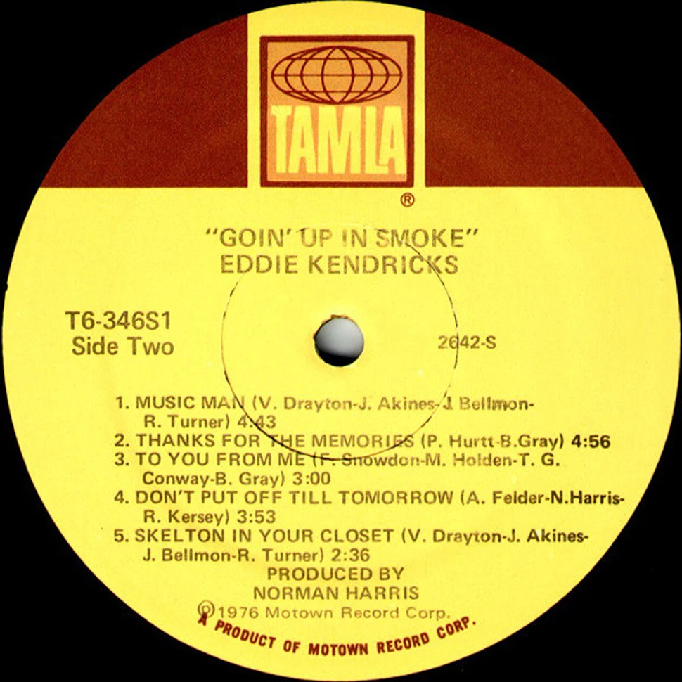 Eddie Kendricks - Goin' Up In Smoke