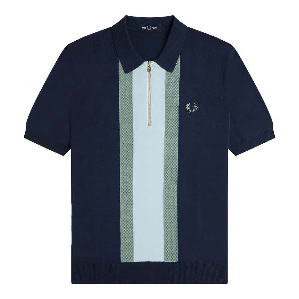 Fred Perry - Textured Stripe Knitted Shirt