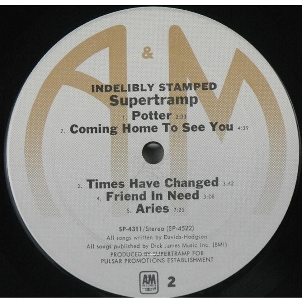 Supertramp - Indelibly Stamped