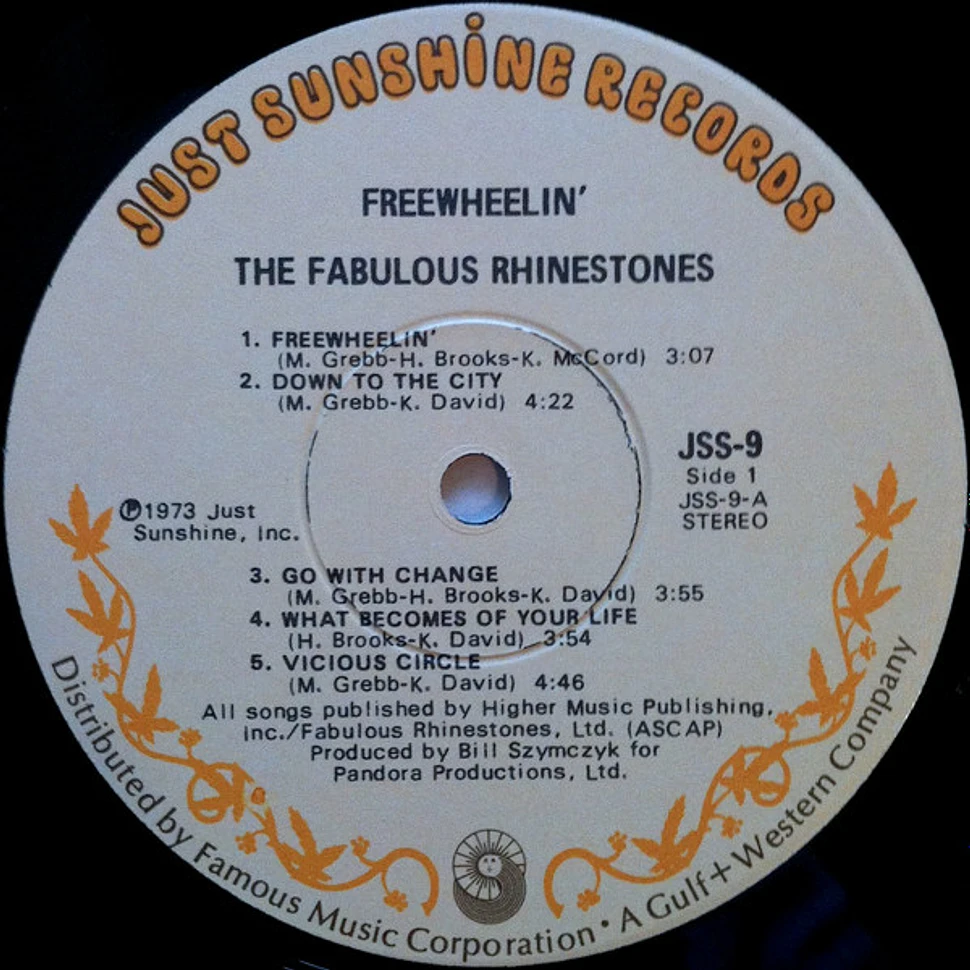 The Fabulous Rhinestones - Freewheelin'