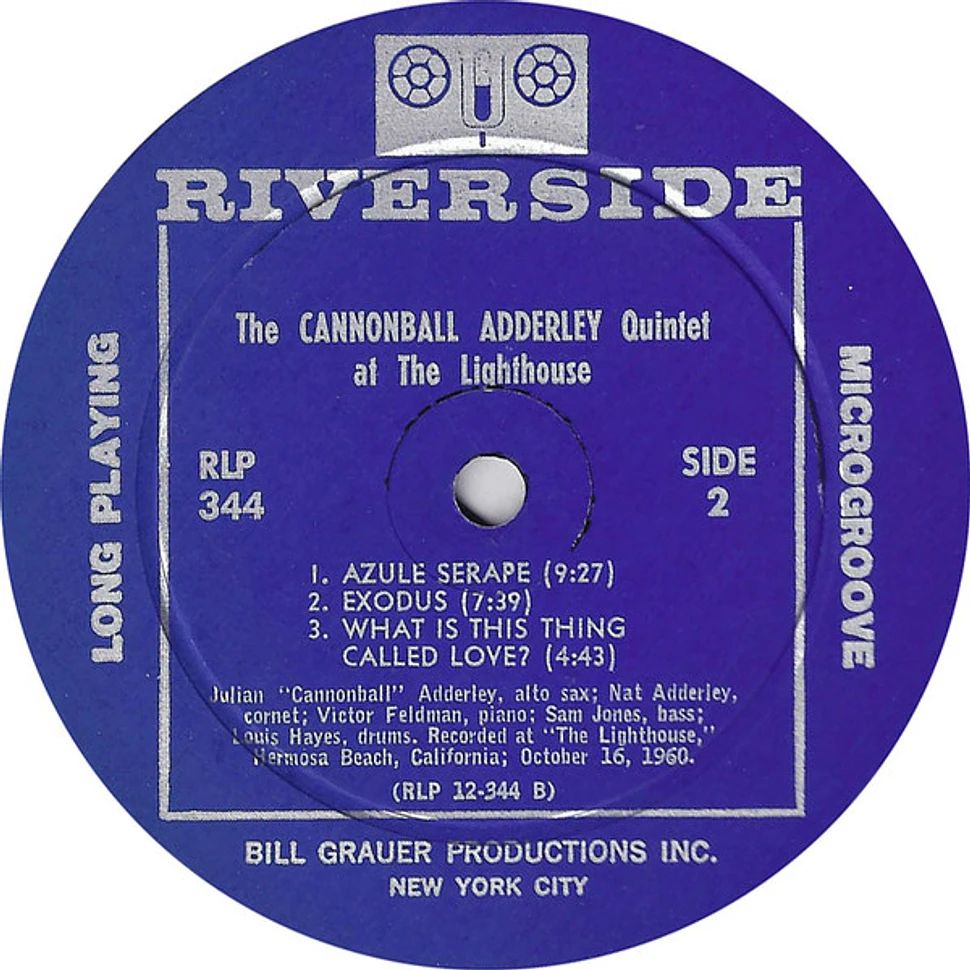 The Cannonball Adderley Quintet - At The Lighthouse