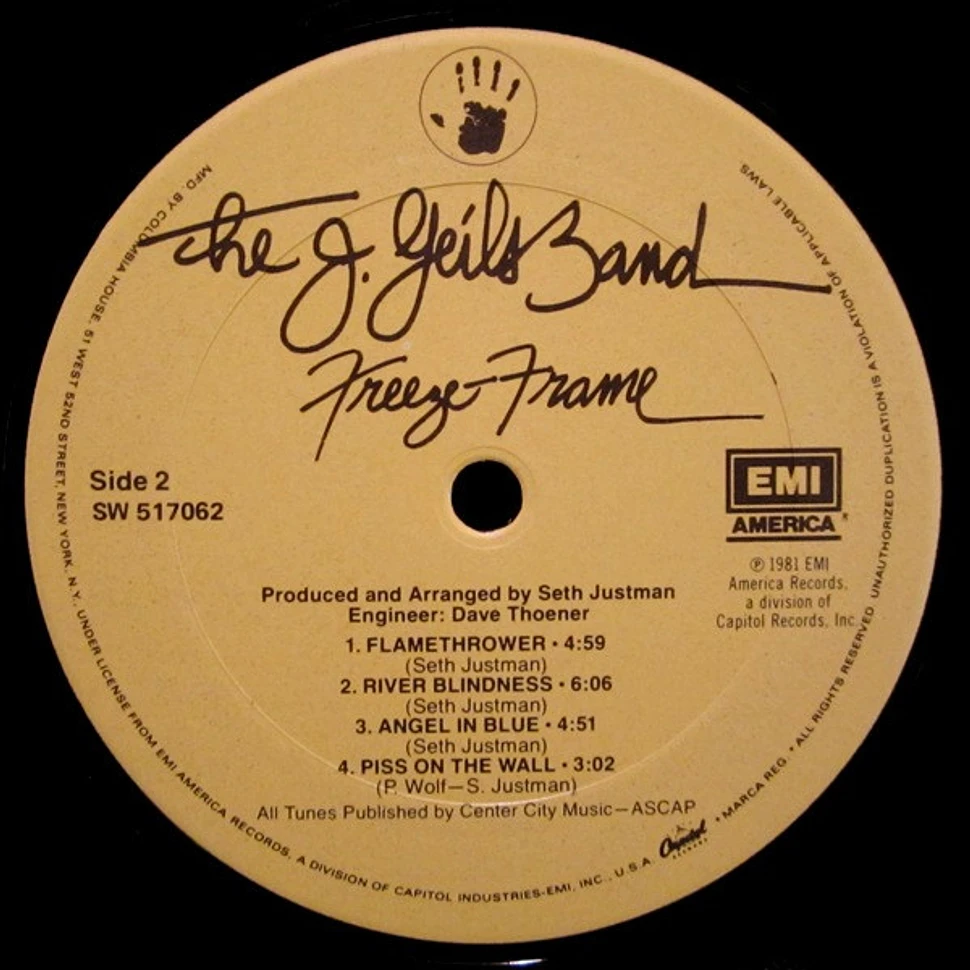 The J. Geils Band - Freeze Frame