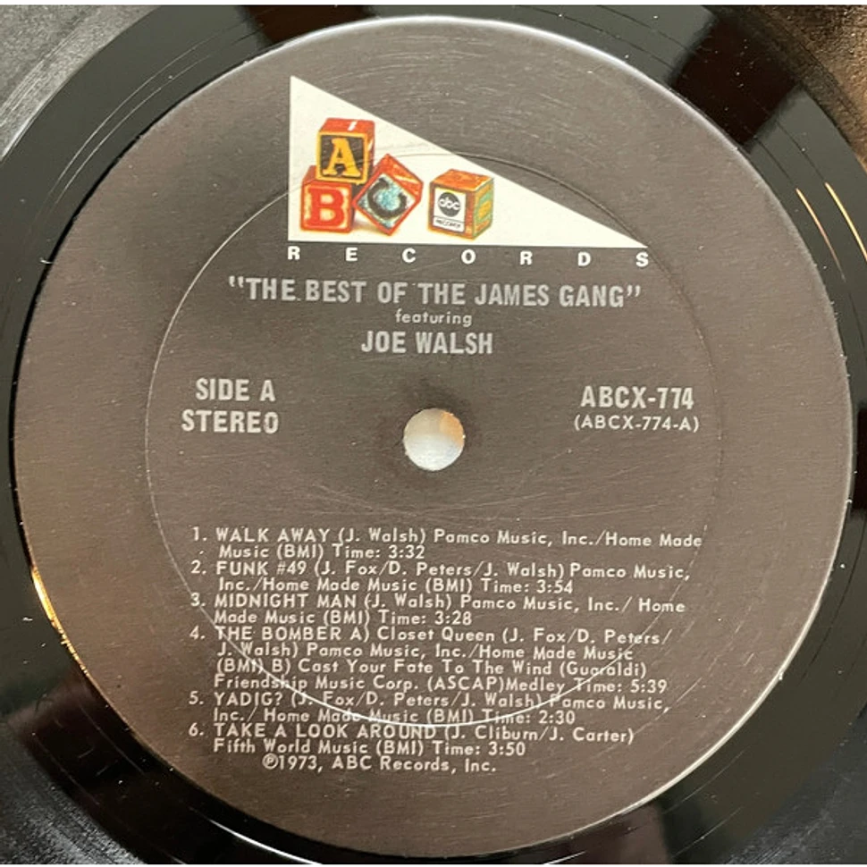 James Gang Featuring Joe Walsh - The Best Of James Gang Featuring Joe Walsh