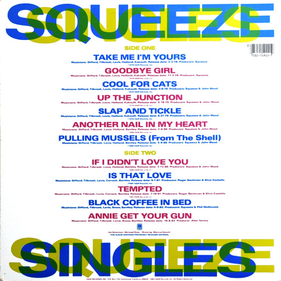 Squeeze - Singles - 45's And Under