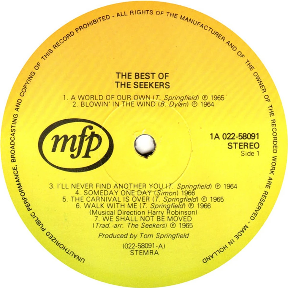 The Seekers - The Best Of The Seekers