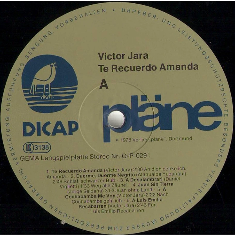 Victor Jara - Te Recuerdo Amanda