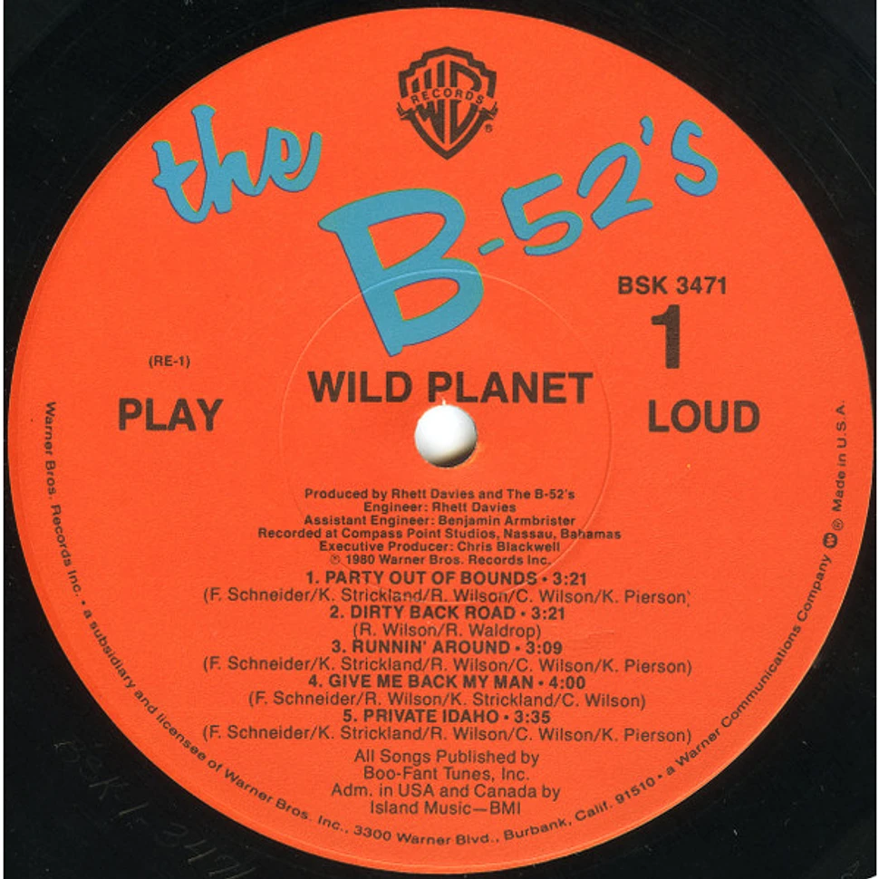 The B-52's - Wild Planet