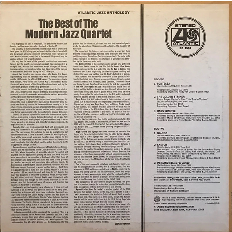 The Modern Jazz Quartet - The Best Of