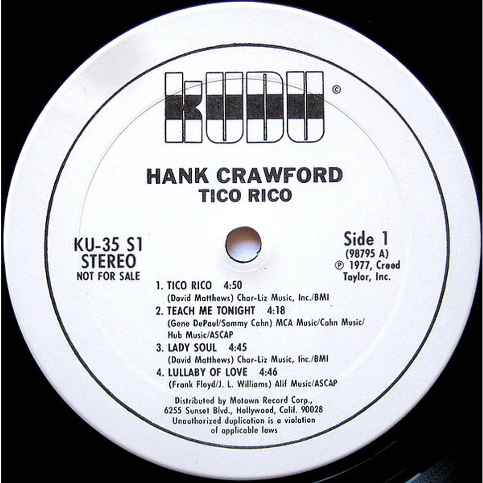 Hank Crawford - Tico Rico