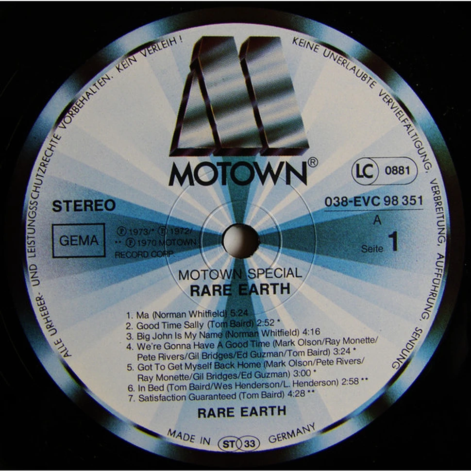 Rare Earth - Rare Earth