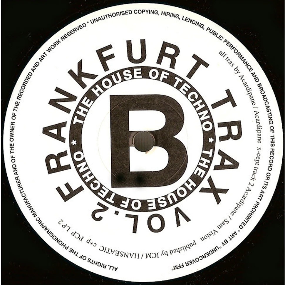 V.A. - Frankfurt Trax Volume 2 - The House Of Techno