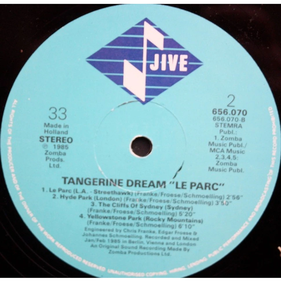 Tangerine Dream - Le Parc