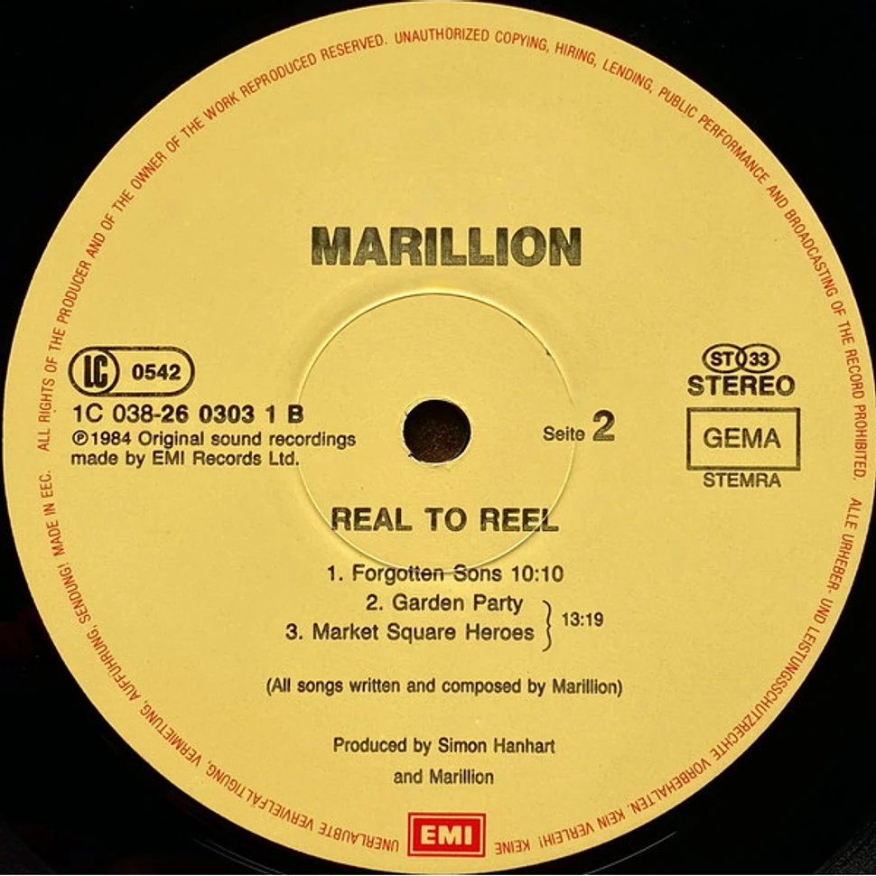 Marillion - Real To Reel