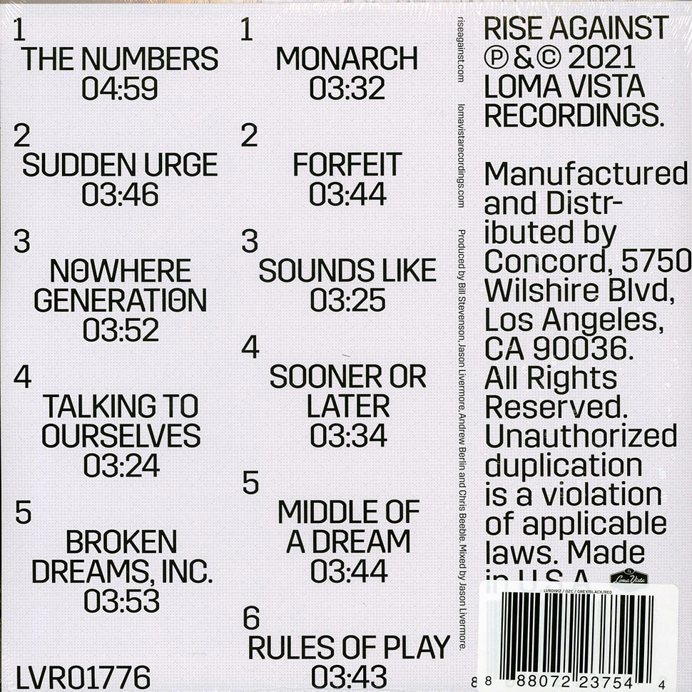 Rise Against - Nowhere Generation