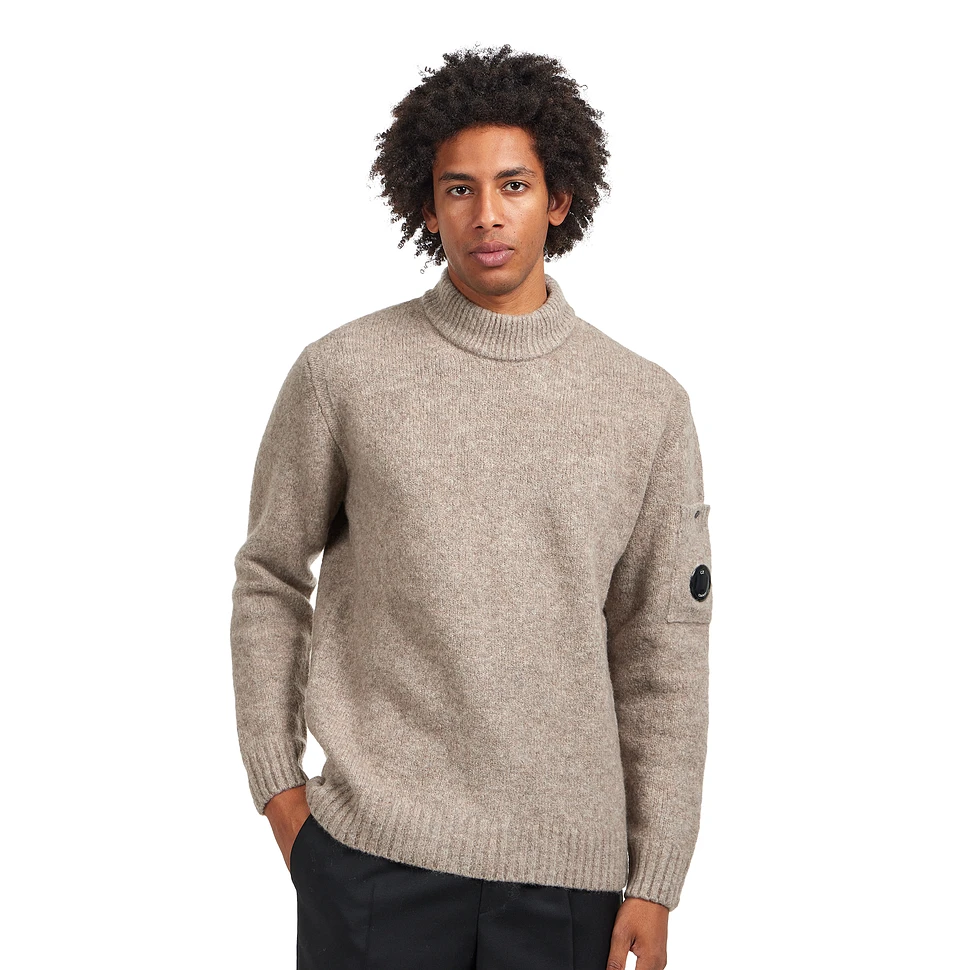 C.P. Company - Knit Turtle Neck Sweater (Vintage Khaki) | HHV