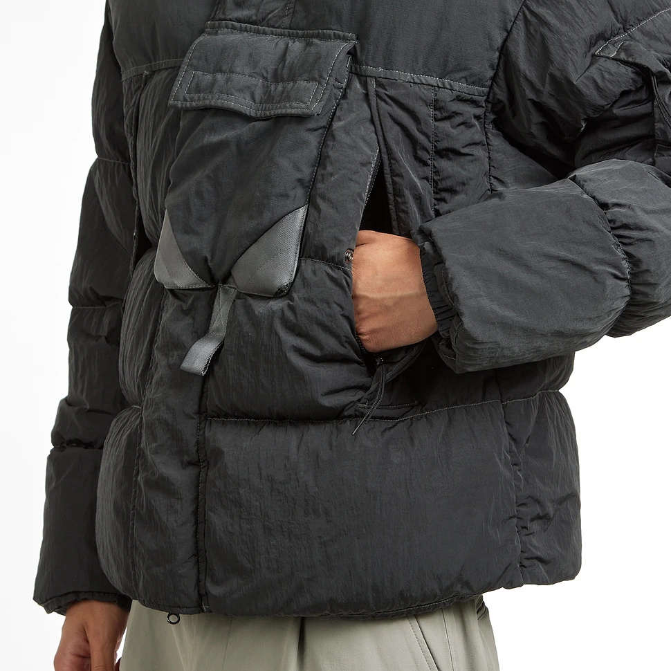 C.P. Company - Eco-Chrome R Mixed Hooded Down Jacket Jacket (Dark