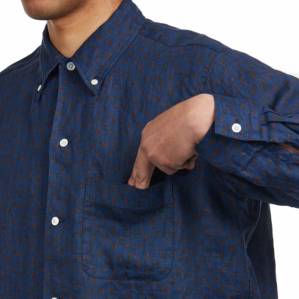 Beams Plus - Open B.D. Linen Print