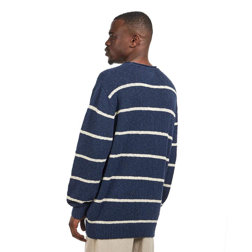 Beams Plus - Crew Cotton Linen Slab Stripe