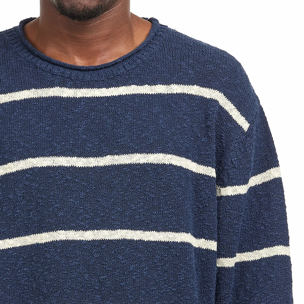 Beams Plus - Crew Cotton Linen Slab Stripe