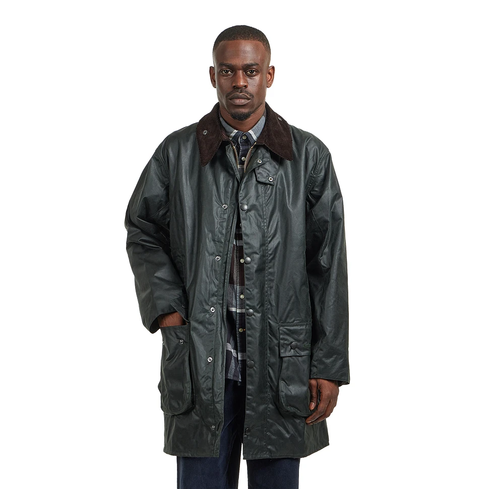 Barbour - Border Wax Jacket (Sage) | HHV