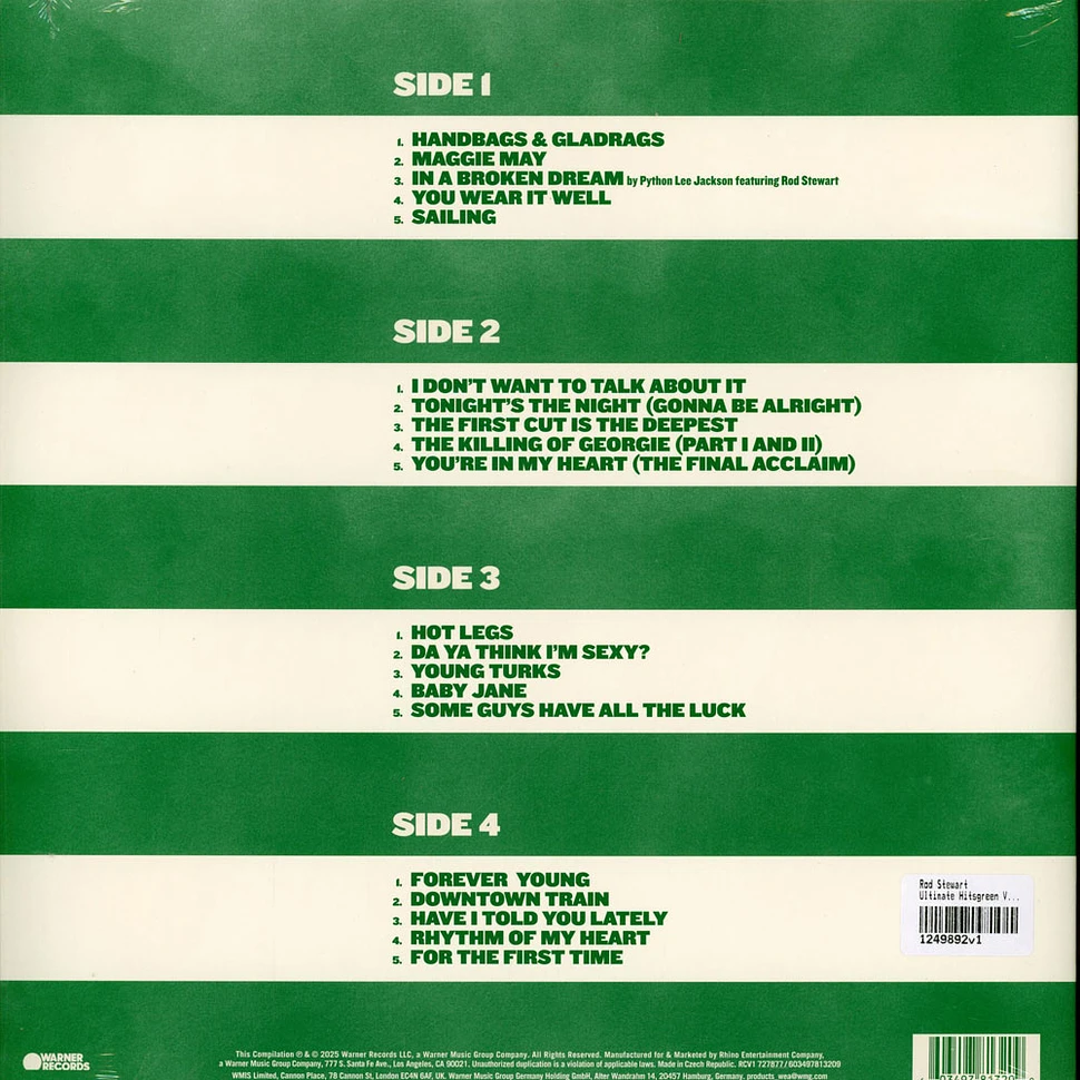 Rod Stewart - Ultimate Hits green Vinyl Edition