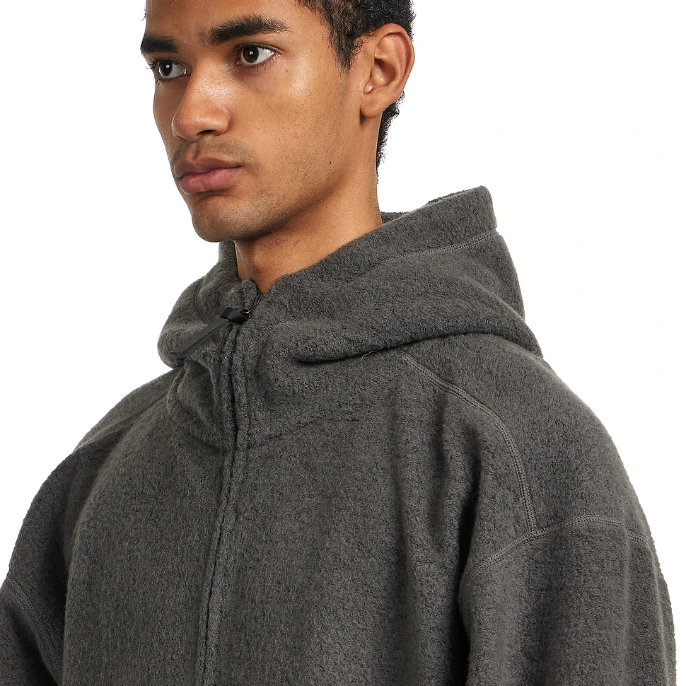 Goldwin 0 - Wool Fleece Hoodie (Dark Lava) | HHV