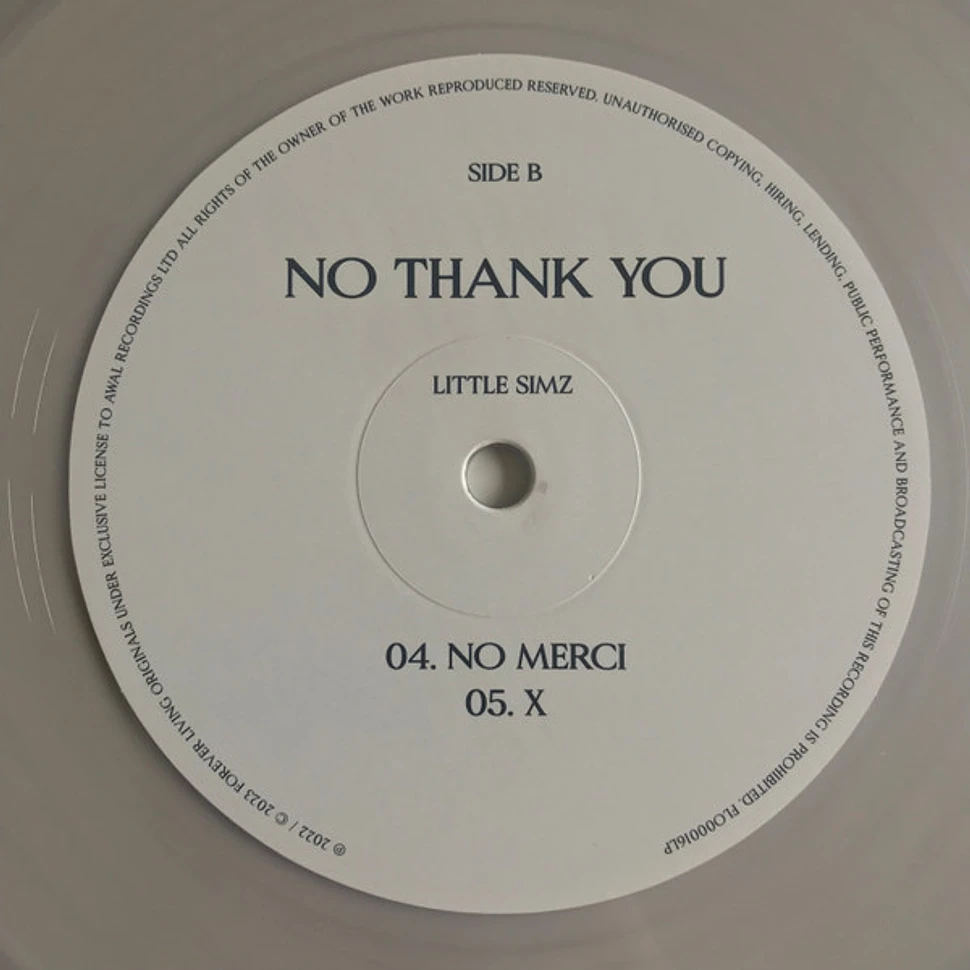 Little Simz - No Thank You - Vinyl 2LP - 2023 - Original | HHV