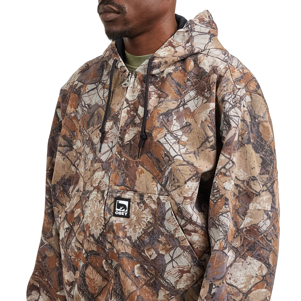 Obey Glen Zip Up Jacket (Fence Camo Multi) HHV