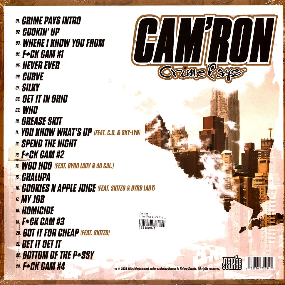 Cam'ron - Crime Pays Black Vinyl Edition