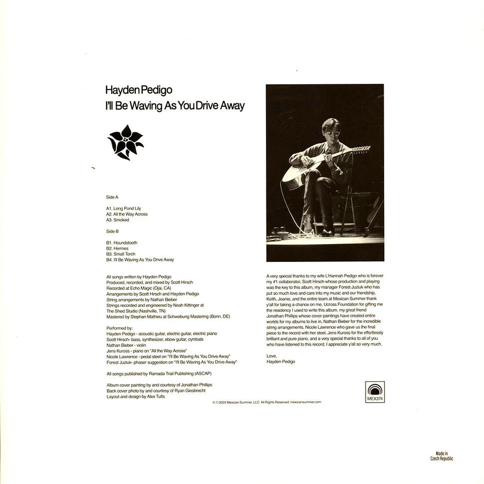 Hayden Pedigo - I'll Be Waving As You Drive Away Brown Vinyl Edition