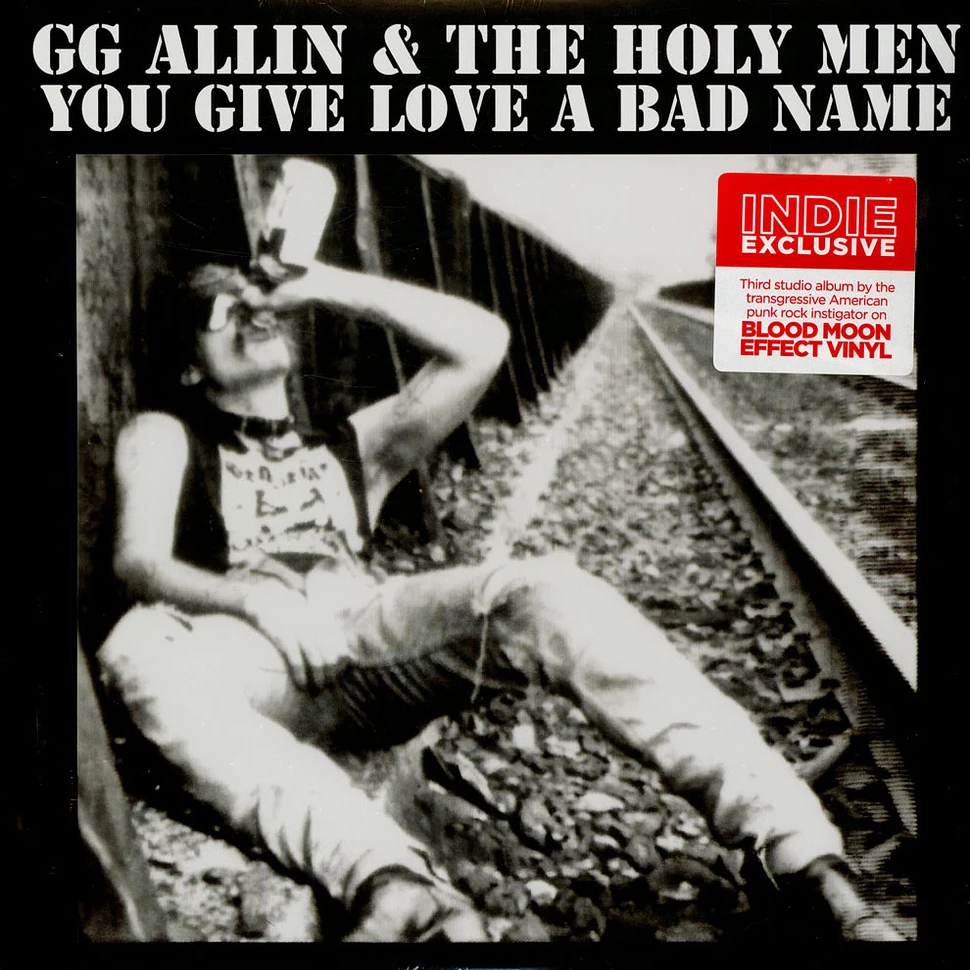 GG Allin - You Give Love A Bad Name Indie Exclusive Blood Moon