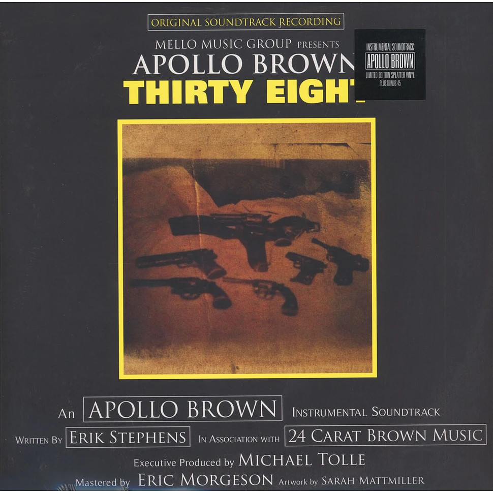 Apollo Brown - Thirty Eight Black & Yellow Swirl Vinyl Edition