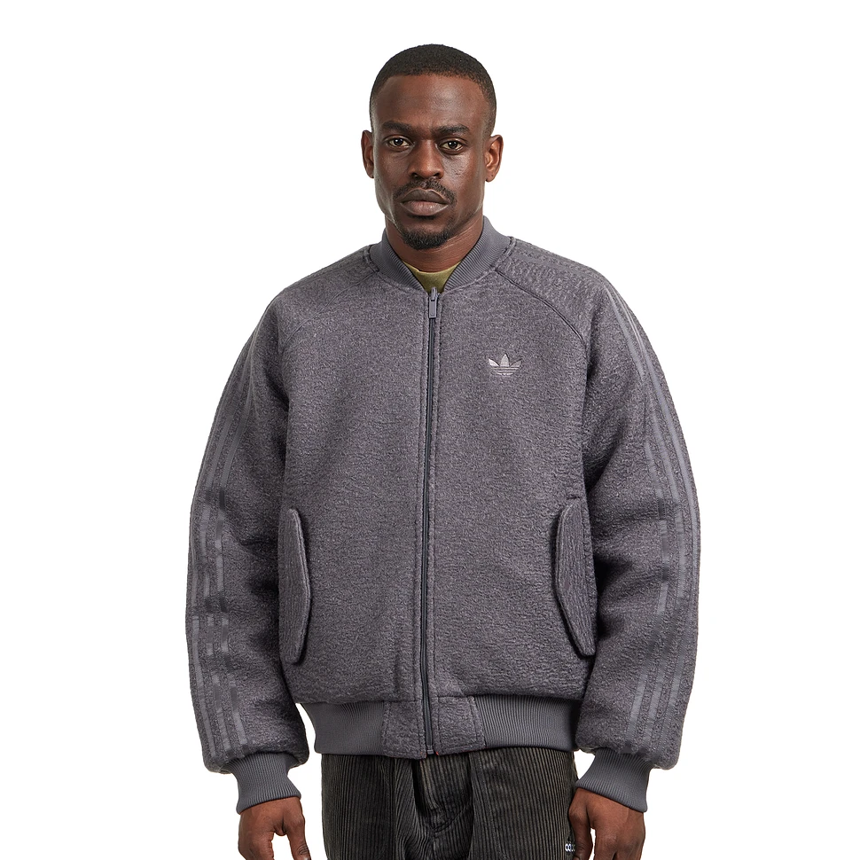 Adidas Reversible Superstar Bomber Jacket Grey Strata Semi Impact adidas-reversible-superstar-bomber-jacket-grey-strata-semi-impact