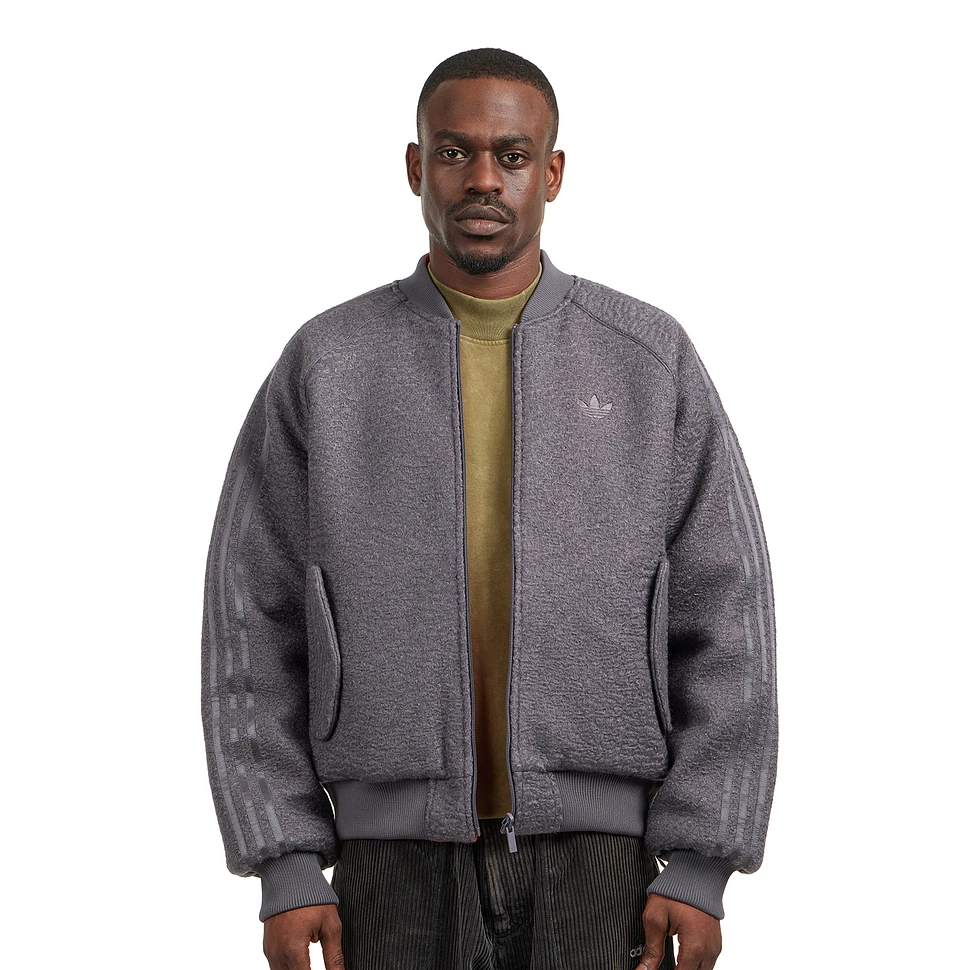ジャケット・アウター 44 Grey Strata Coat from AW23 adidas - Reversible Superstar Bomber Jacket (Grey Strata / Semi