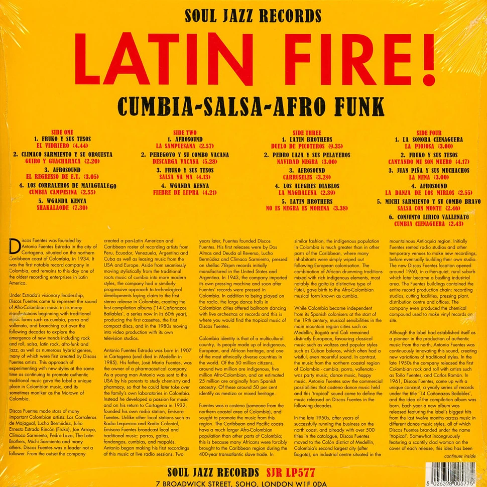Soul Jazz Records presents - Latin Fire! Cumbia-Salsa-Afro-Funk Colombia  1956-83 - Vinyl LP - 2025 - UK - Original | HHV