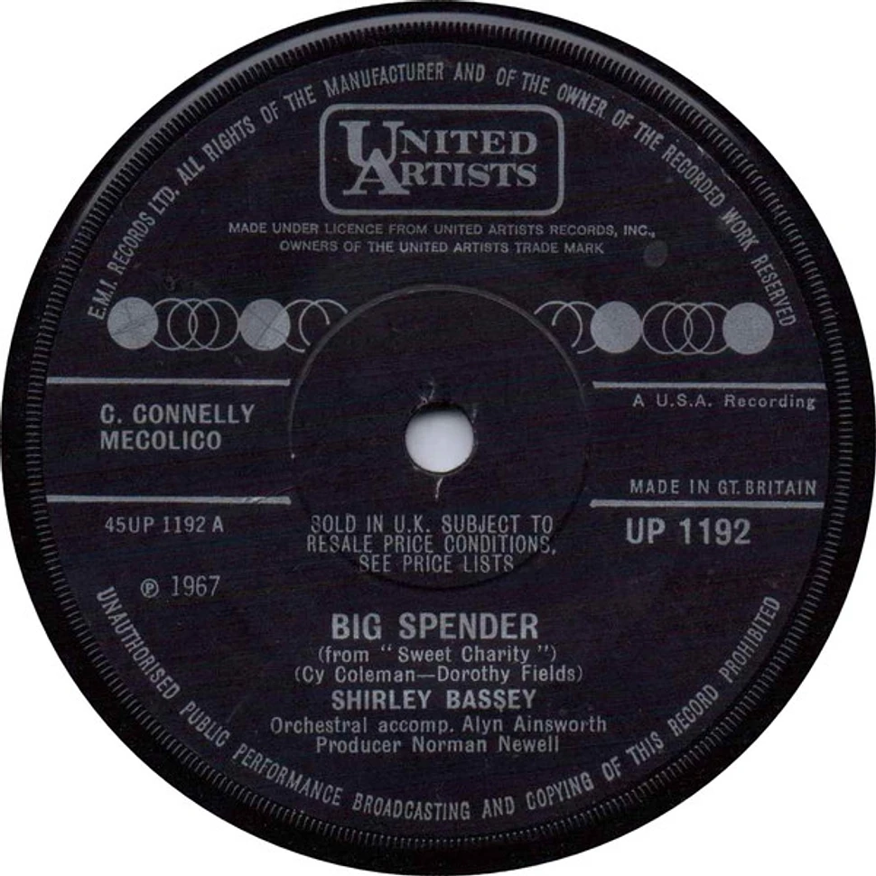 Shirley Bassey - Big Spender - Vinyl 7