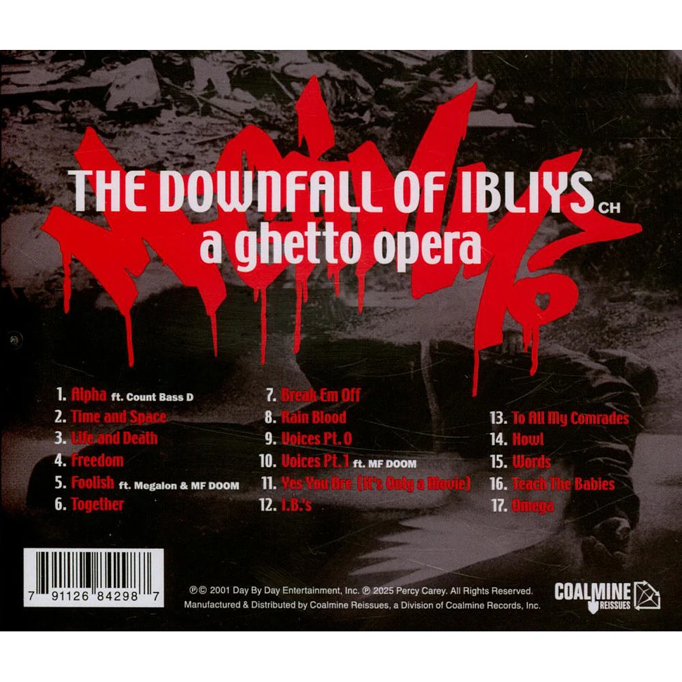 MF Grimm - The Downfall Of Ibliys: A Ghetto Opera - CD-R