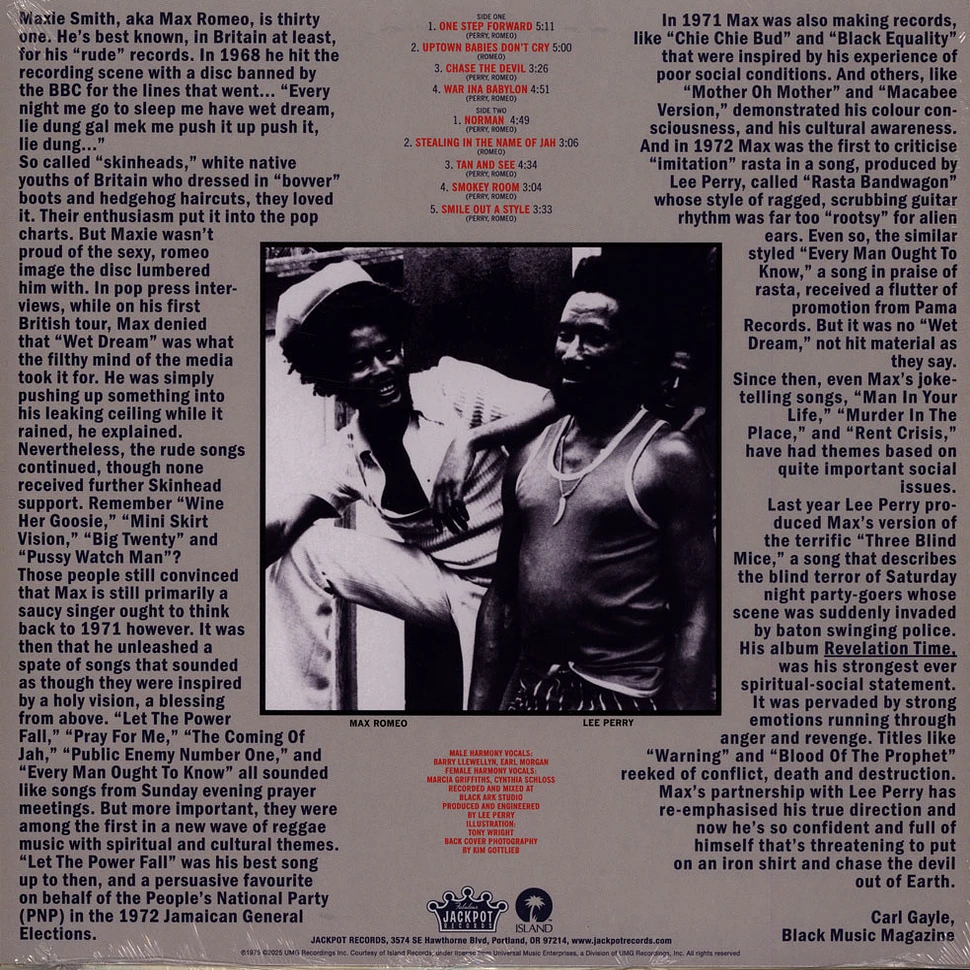 Max Romeo & The Upsetters - War Ina Babylon Orange Vinyl Edtion