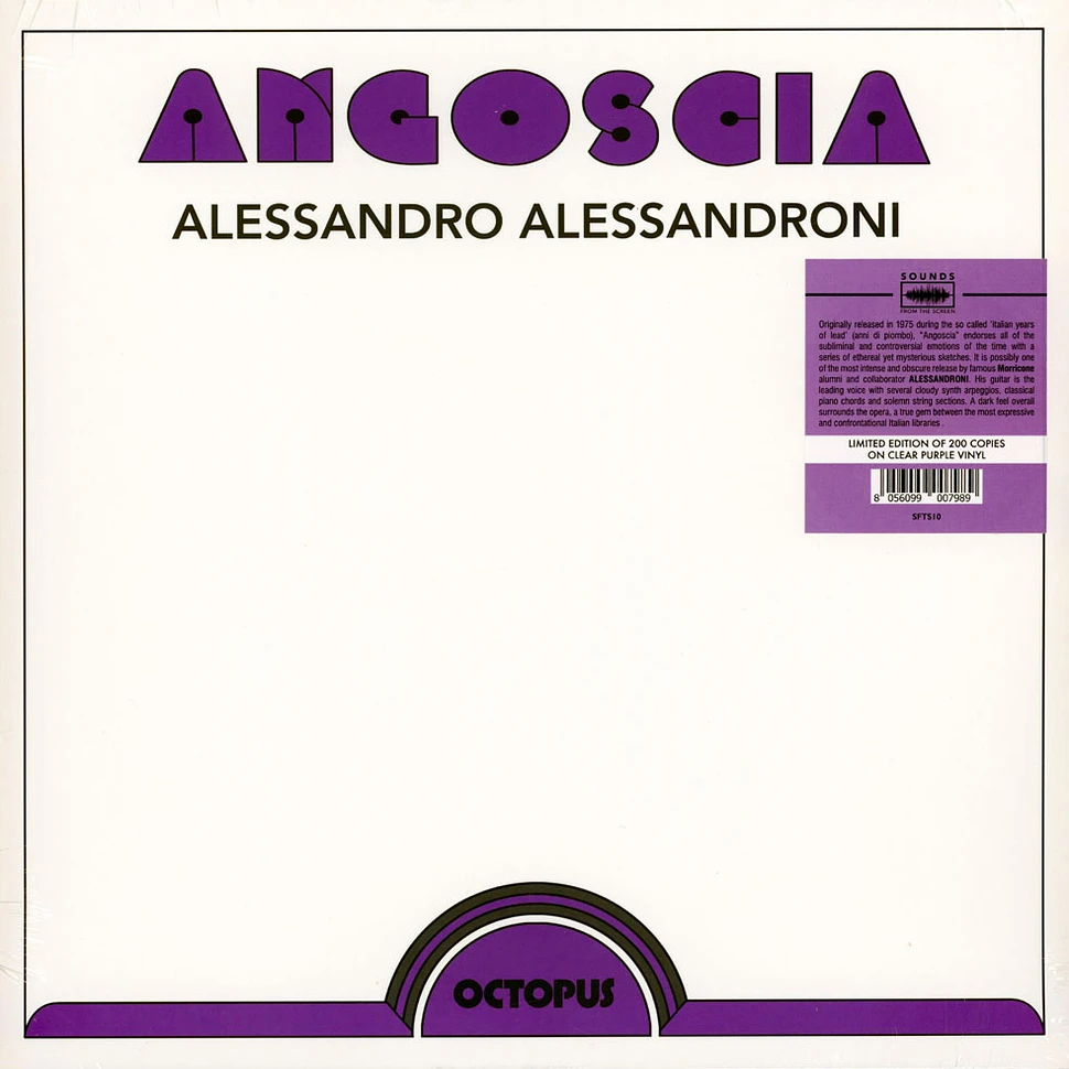 Alessandro Alessandroni LP レコード 180g重量盤 Alessandro Alessandroni - Angoscia Clear Purple Colored Vinyl