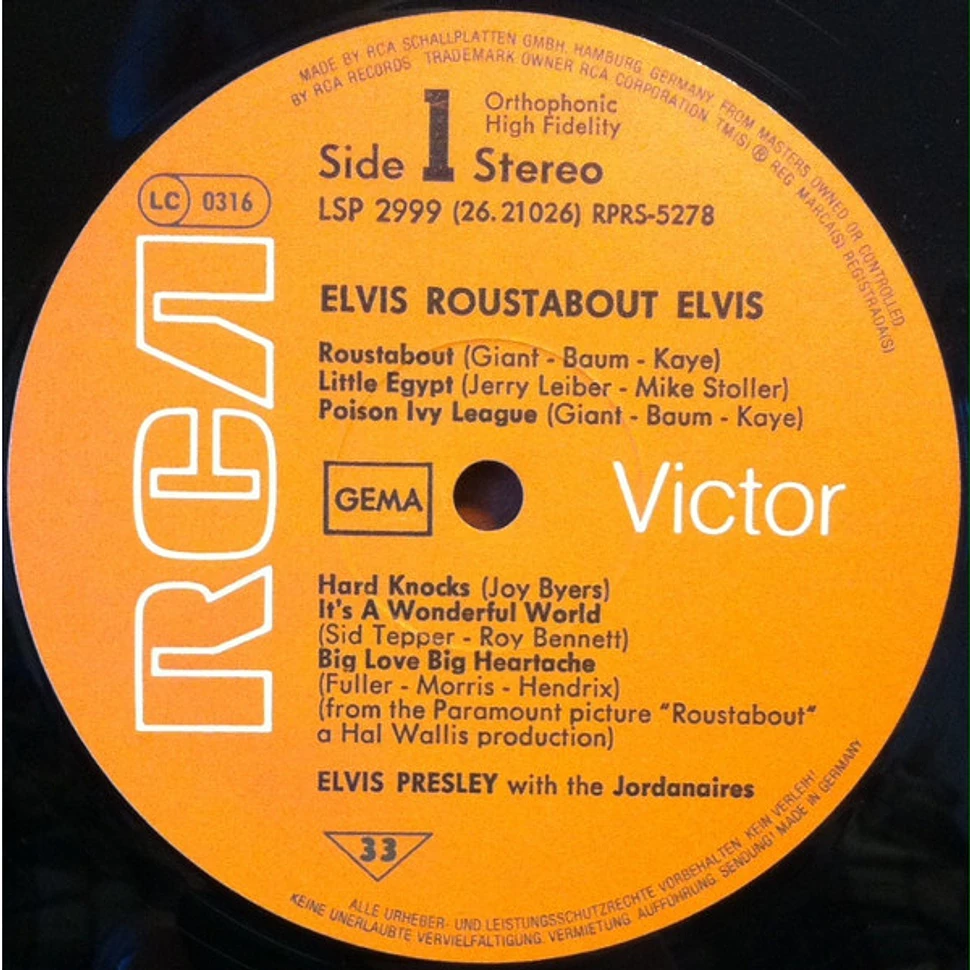 Elvis Presley - Roustabout - Vinyl LP - 1964 - DE - Reissue | HHV