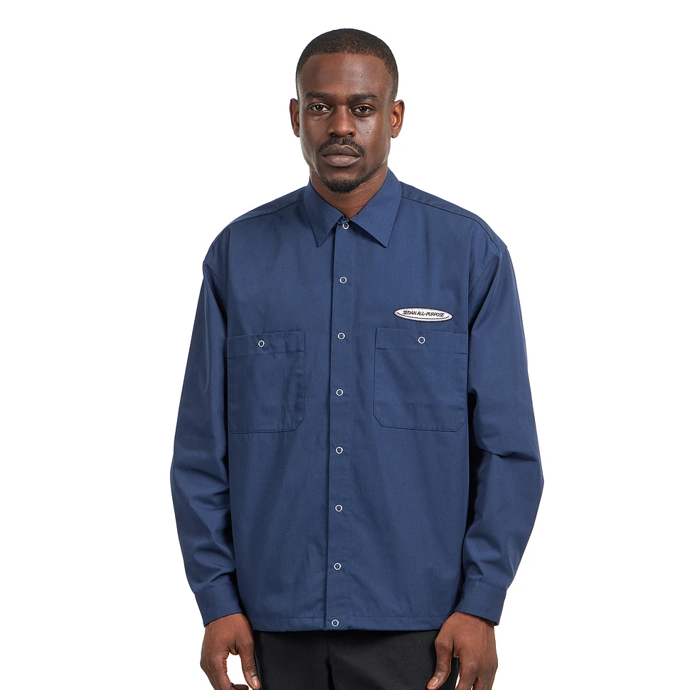 SEDAN ALL-PURPOSE - Oval Logo Work Shirt (Navy) | HHV