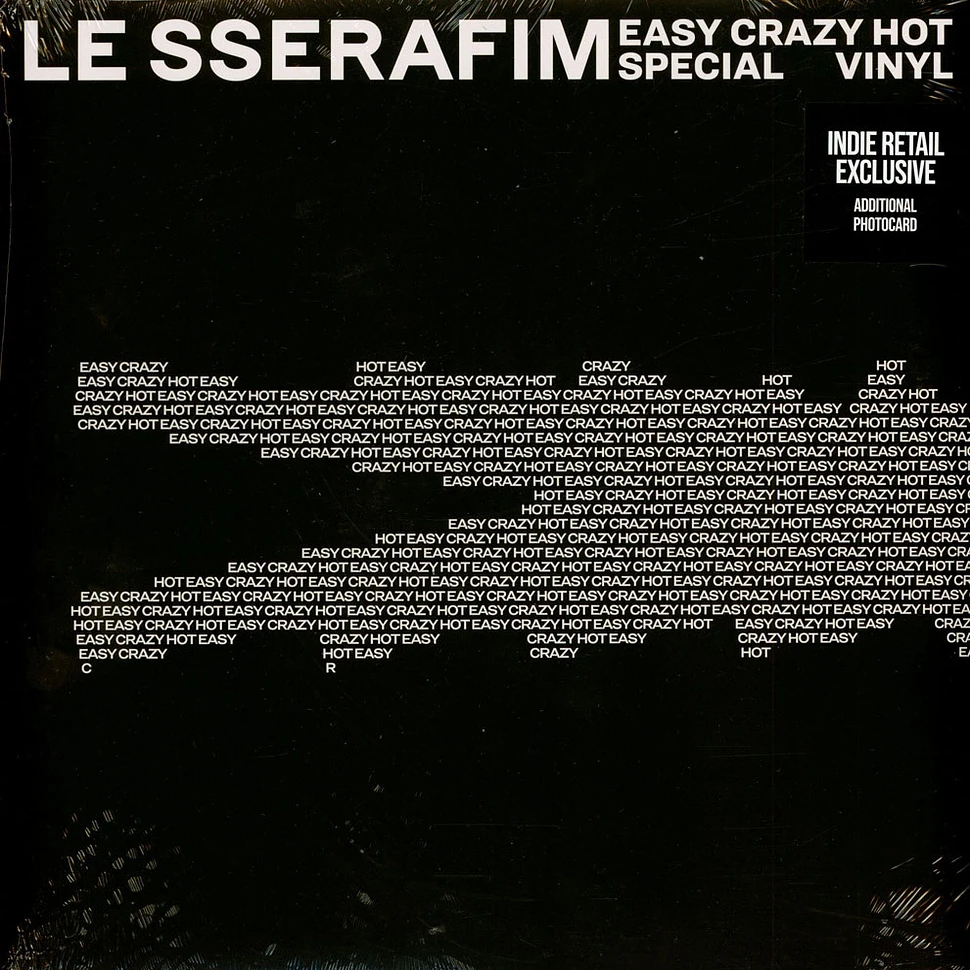 Le Sserafim - Easy-Crazy Hot Silver White & Carbon Black Vinyl